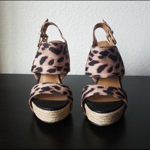 Report signature leopard cass sandals